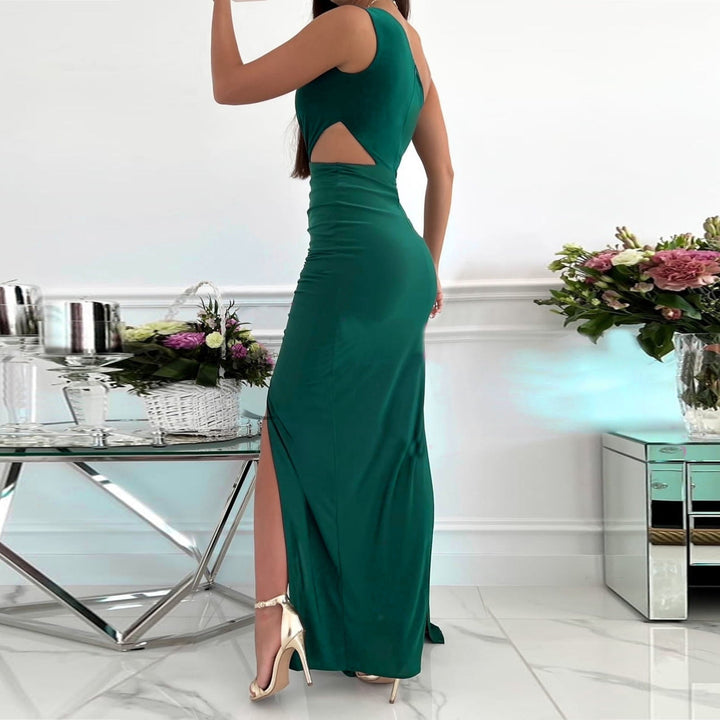 Elegantes Damen Sommerkleid. Zeitlose Eleganz, ideal als festliches Kleid für besondere Anlässe und Abendmode.