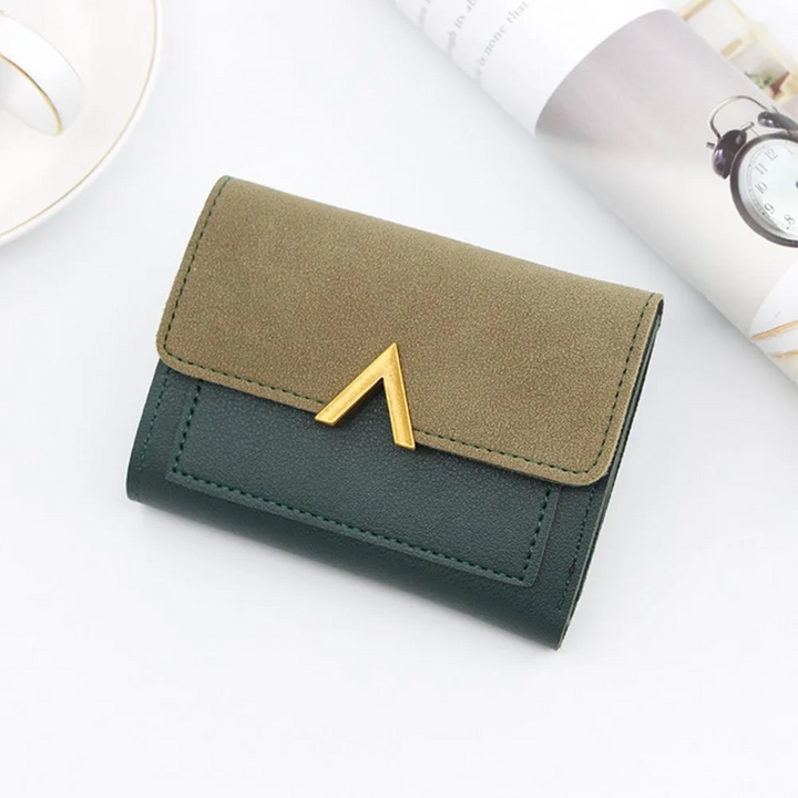 Elegante Damen Geldbörse, Mini-Format, mit sicherem Verschluss und praktischem Münzfach.