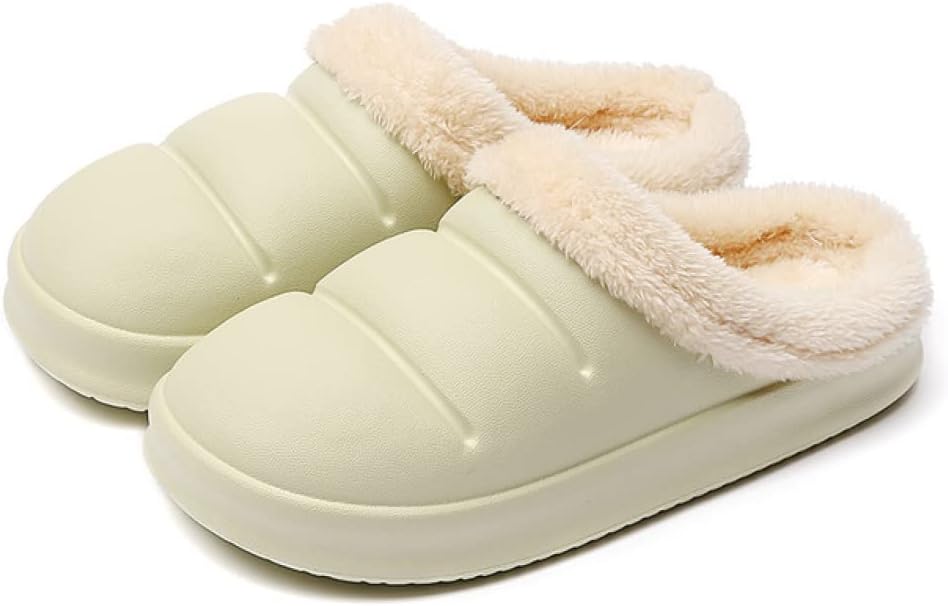 Indoor-Schuhe: Unisex Winter-Hausschuhe. Gemütliche, warme Pantoffeln mit rutschfester Sohle für alle.