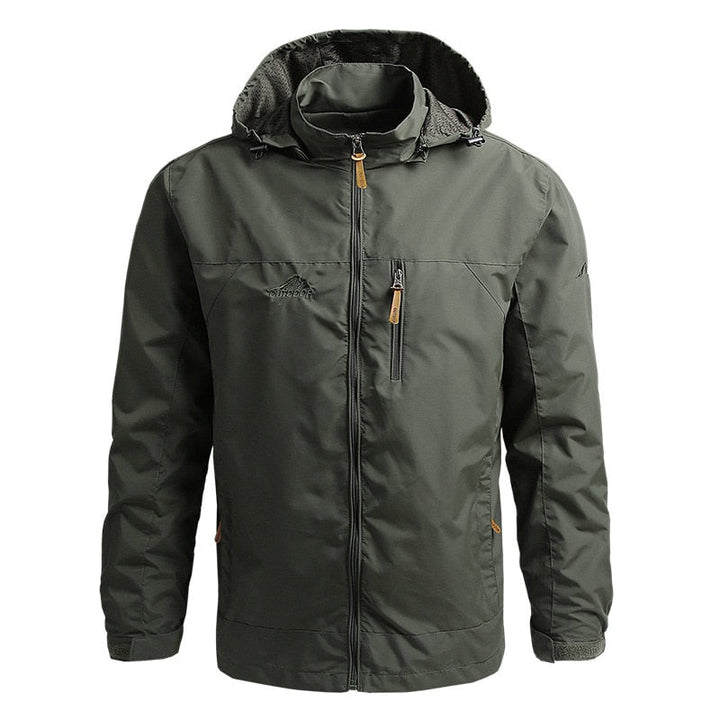 Funktionale Herren Herbstjacke mit Kapuze für Outdoor. Wasserabweisend, winddicht & robust. Männer Freizeitjacke.