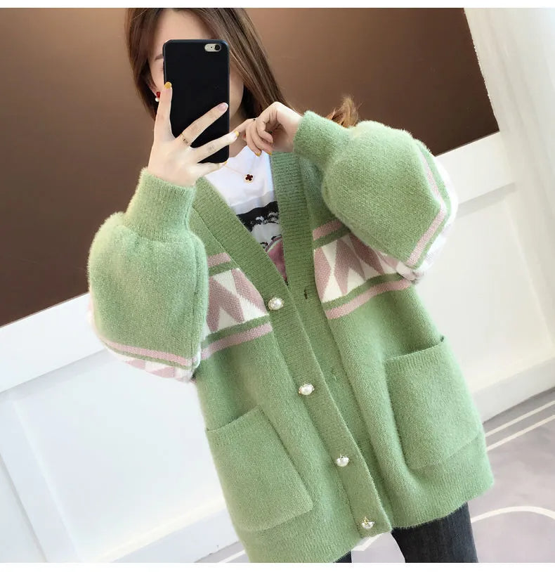 Entspannter Damen Strickpullover in Übergröße, ideal für Casual Wear und entspannte Stunden.