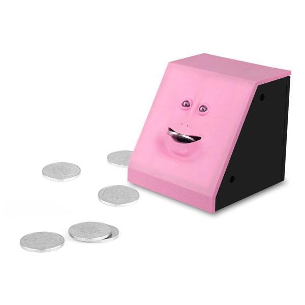 Interaktive Spardose mit gruseligem Gesicht, motiviert Kinder zum Sparen. Lernspielzeug & einzigartiges Geschenk.