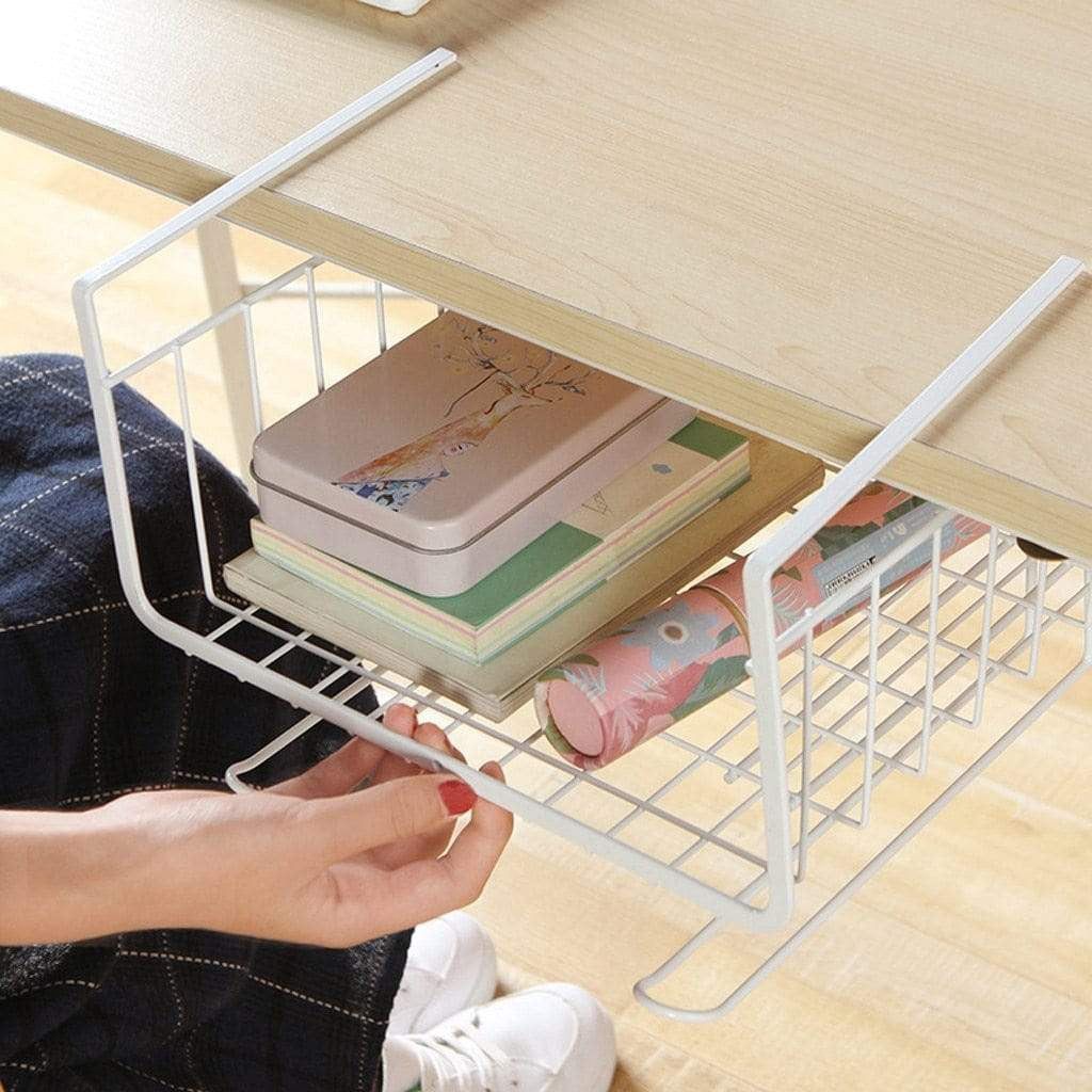Effizienter Schrank- & Küchen-Organizer aus Metall für eine aufgeräumte Ablage von Haushalts- & Küchenzubehör.