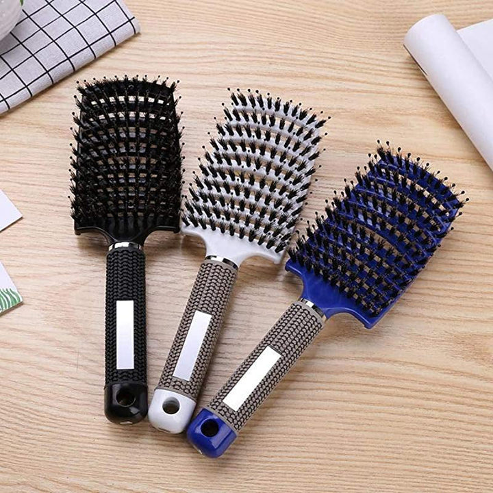 Ergonomische Anti-Tangle Bürste für effektive Haarpflege, perfekt für nasses & trockenes Haar, alle Typen.