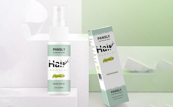 Nahaufnahme seidig glatter Haut nach Anwendung des schmerzfreien Unisex Haarentfernungssprays. Sanfte Hautpflege.