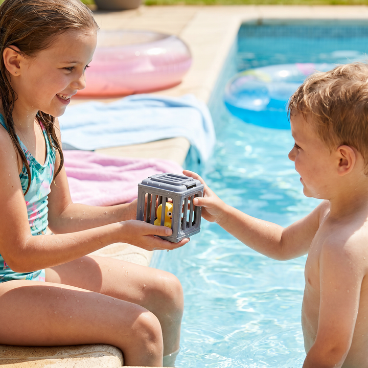 Buntes Kinder-Tauchspielzeug Set, ideal zur Förderung der Motorik & des Schwimmenlernens bei Pool-Spielen.