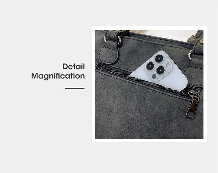 Zeitlose Retro Damen Umhängetasche, große Handtasche, elegant und robust für den täglichen Bedarf.