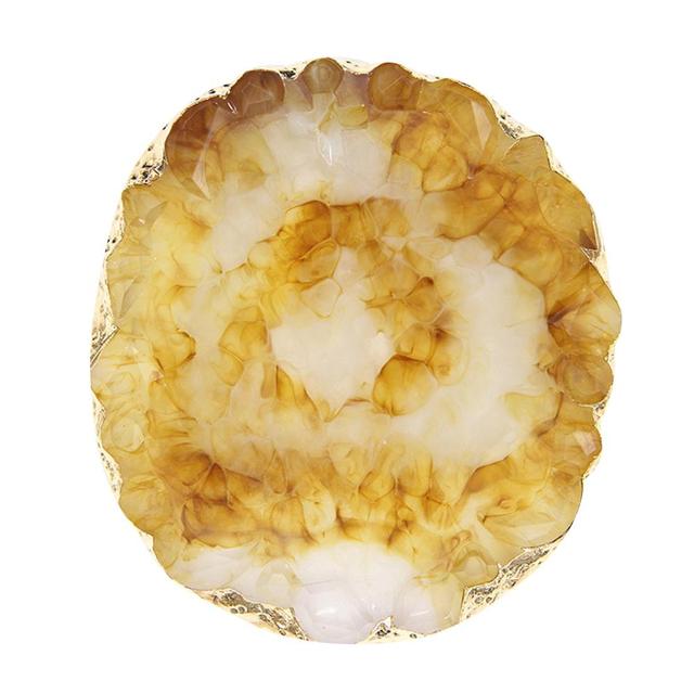 Detailreicher Harz Schmuck Display Teller, ideal für die Organisation von Ringen, Ohrsteckern & Manschettenknöpfen.