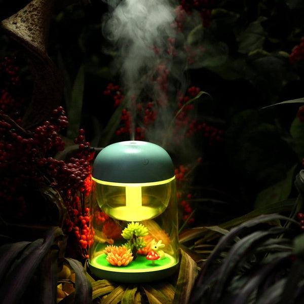 Aroma Diffusor Hasen Pilz, verbessert die Raumluft und dient als beruhigendes Nachtlicht für Entspannung.