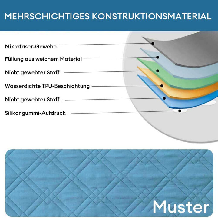 Graue Haustierdecke, wasserabweisender Kratzschutz für Ihr Sofa. Ideal für Hunde & Katzen.