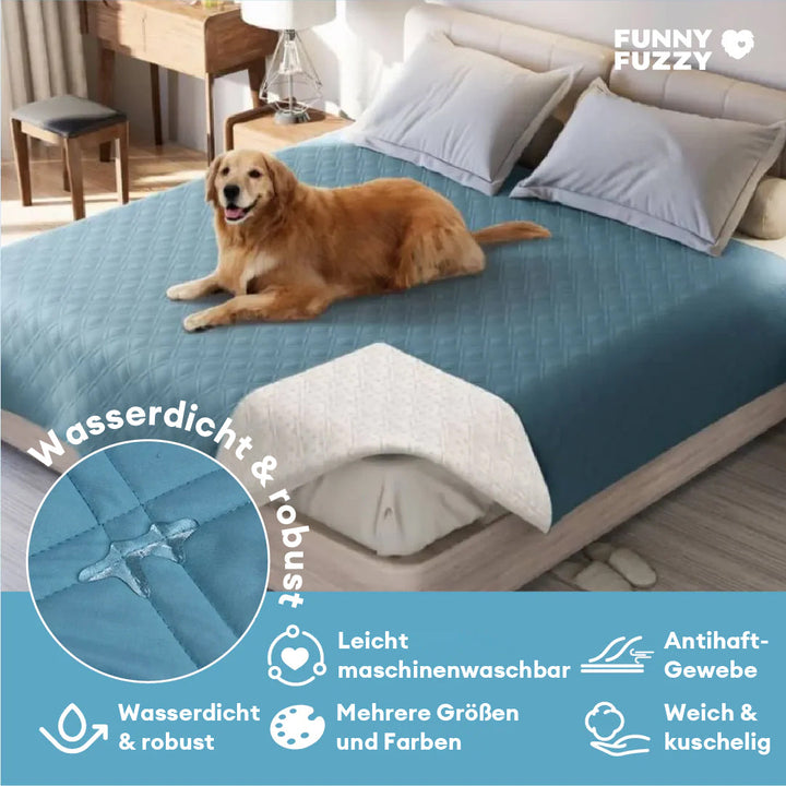Hochwertige, wasserabweisende Haustierdecke aus Polyester, schützt Möbel vor Krallen & Flecken.