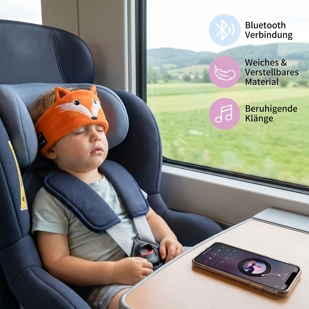 Innovatives Schlaf-Kopfband mit Bluetooth-Technologie, bietet Musik & Dunkelheit für tiefen, ruhigen Schlaf.