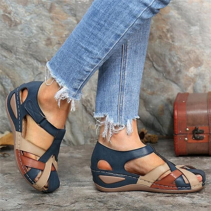Elegante Heidi-Mode Damen Keilsandalen: bequeme Orthopädie-Sandalen für stilvollen Sommerkomfort.