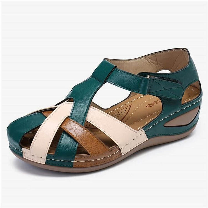 Stilvolle Damen Keilsandalen von Heidi-Mode, bequeme Orthopädie-Sandalen für Frauen Mode im Sommer.