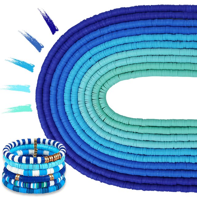Vibrantes Polymer Lehmperlen Set für handgemachten Schmuck, Armbänder & Halsketten.