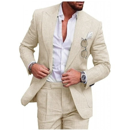 Hochwertiger Herren Zweiteiler, ideal als Business- oder festlicher Anzug. Moderne Herrenbekleidung mit Eleganz.