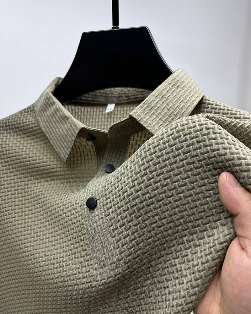 Modernes Herren Luxus Polo-Shirt. Atmungsaktiv, komfortabel, elegant für Frühling, Herbst & vielfältige Anlässe.