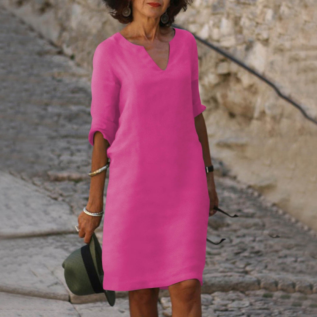 Edles Damenkleid für die Herbstsaison, elegant, bequem und vielseitig für moderne Frauenmode.