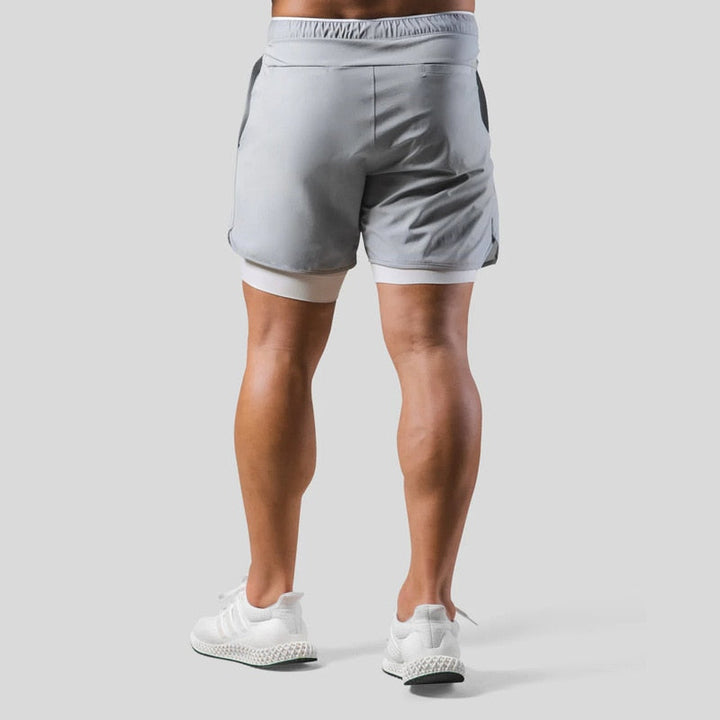 Herren 2-in-1-Sporthose Mauro, perfekt für Fitnessstudio, Laufen & Outdoor-Sport.