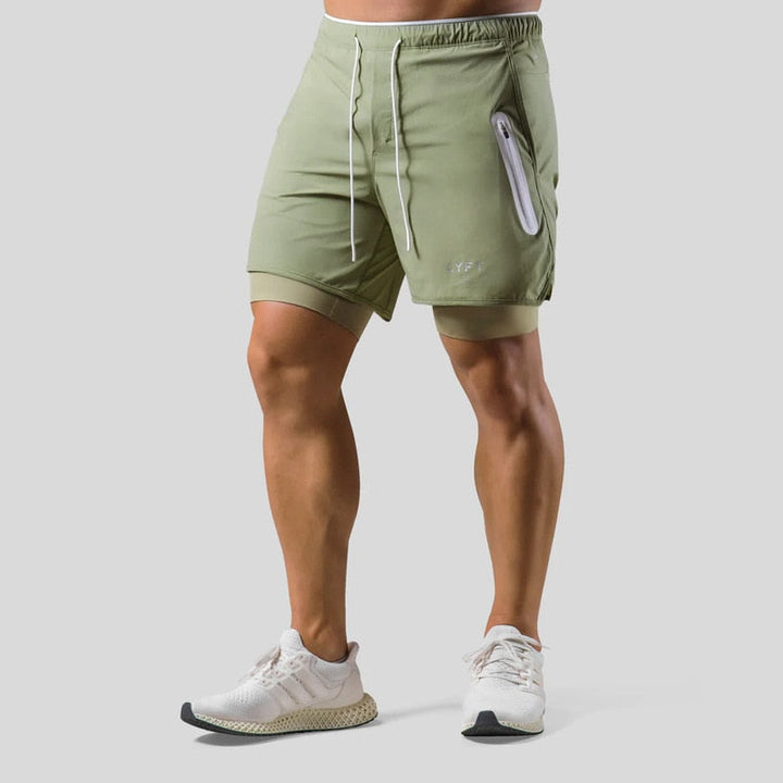Herren Sporthose Mauro, 2-in-1, ideal für intensives Training und volle Bewegungsfreiheit.