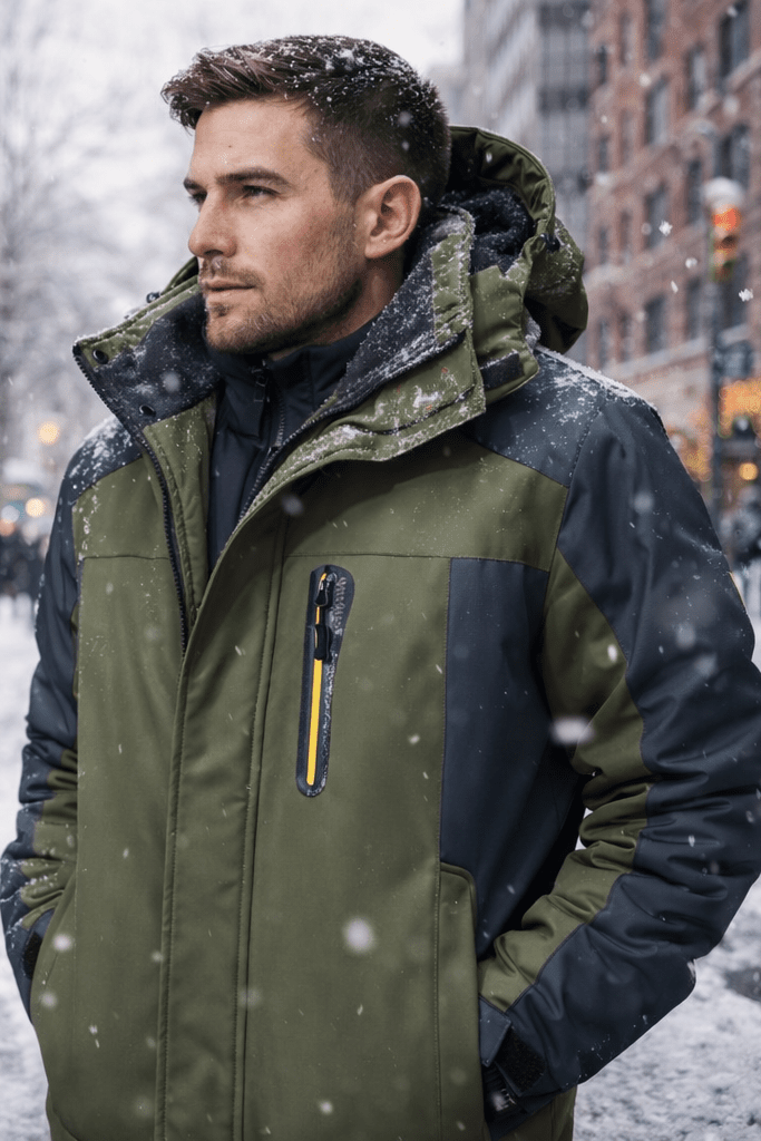 Herren Aidan Winterjacke, warm, winddicht für den Alltag. Ideal für Urban Outdoor & Freizeit.