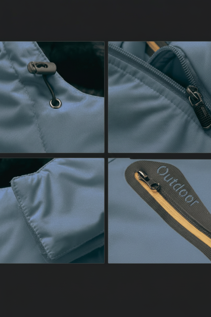 Hochwertige Herren Winterjacke Aidan, stilvoll, winddicht & warm. Optimaler Kälteschutz im Alltag.