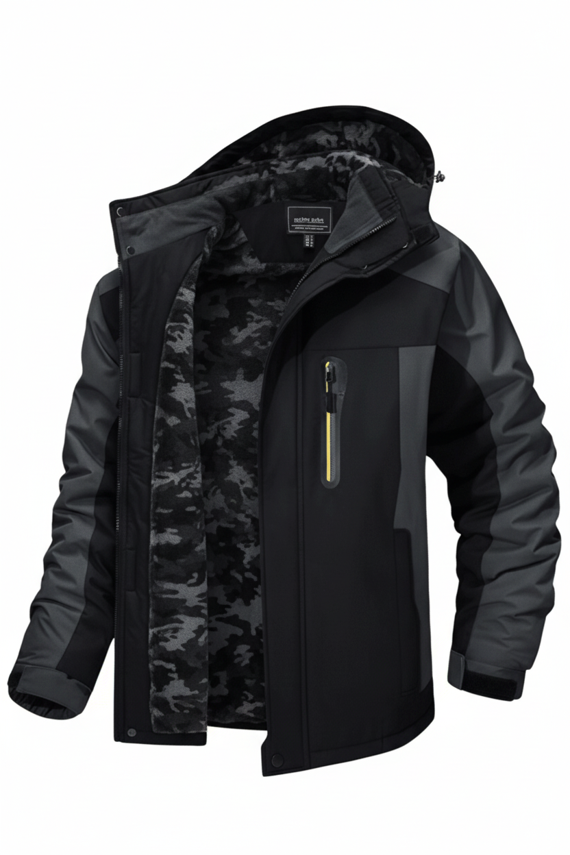 Warme Aidan Herrenjacke, winddicht, stilvoll. Perfekt für kalte Wintertage & Urban Outdoor-Abenteuer.
