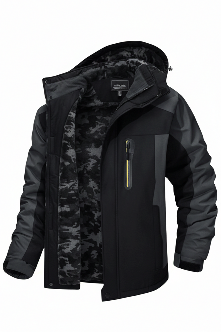 Warme Aidan Herrenjacke, winddicht, stilvoll. Perfekt für kalte Wintertage & Urban Outdoor-Abenteuer.