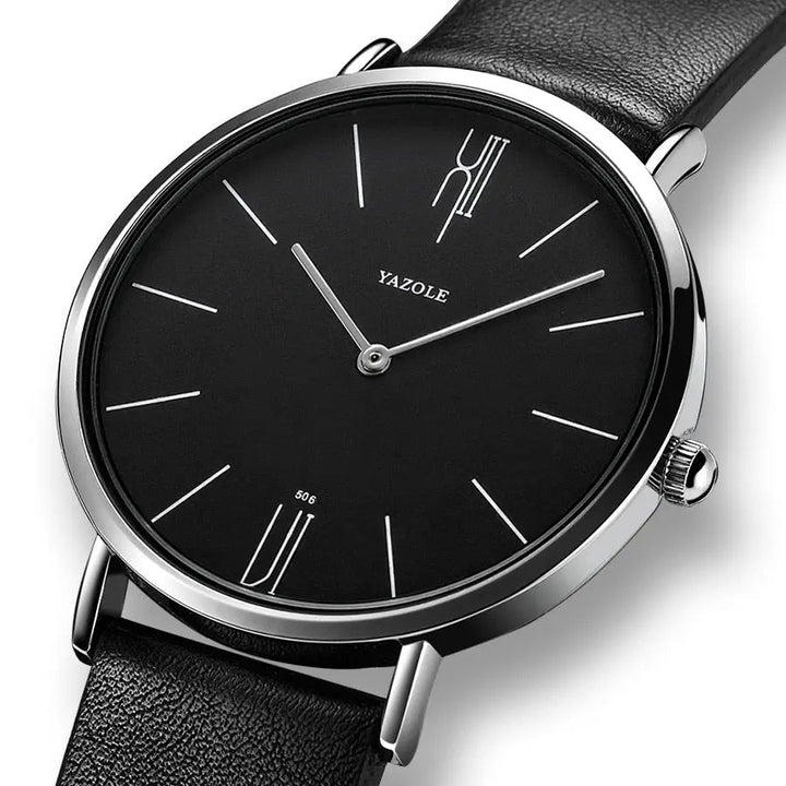 Vielseitige Henry Herrenuhr: Eine klassische Armbanduhr mit stilvollem Lederarmband, passend für jeden Anlass.