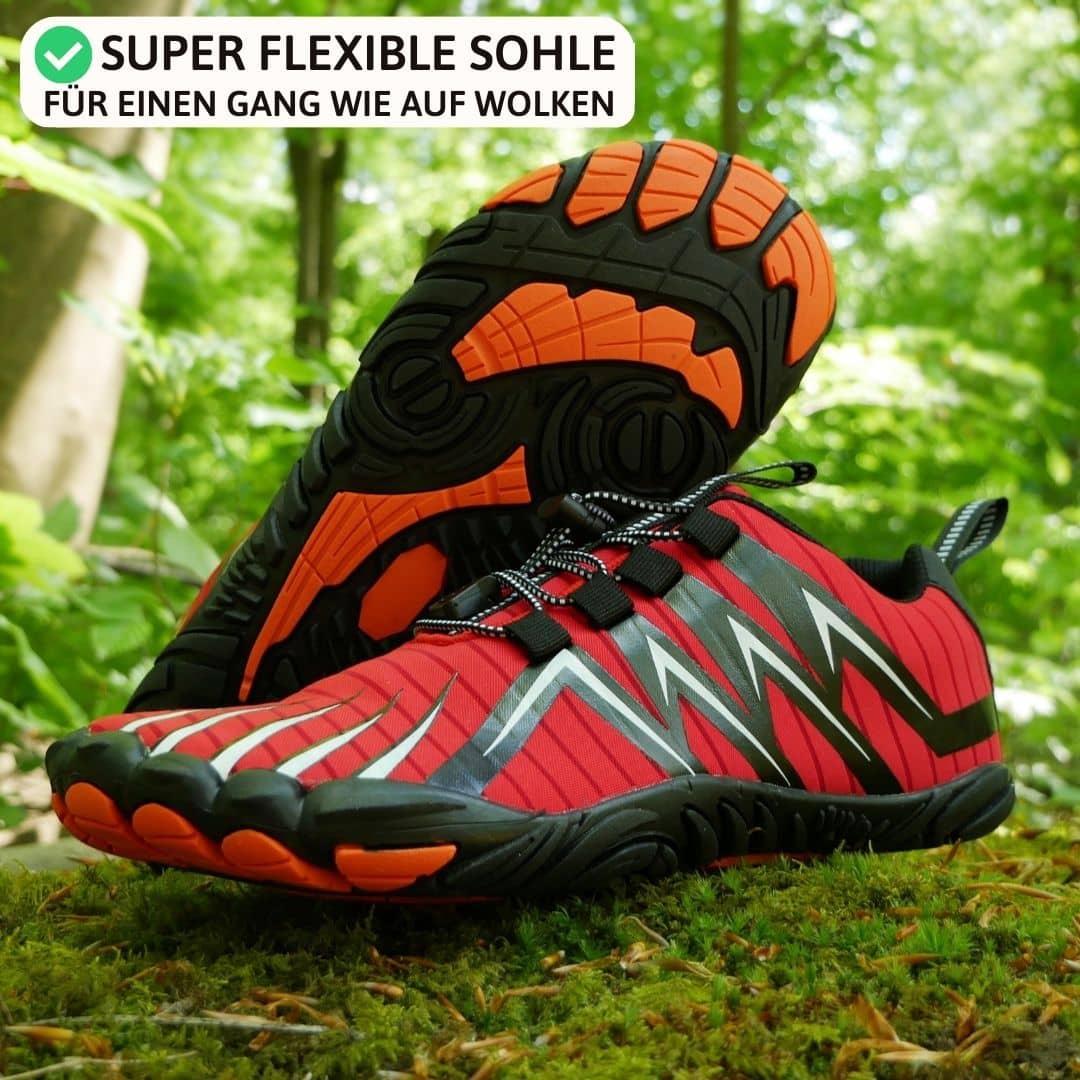 Minimalistische Herren Barfußschuhe, flexibel, für Training & Wanderungen. Naturnah.