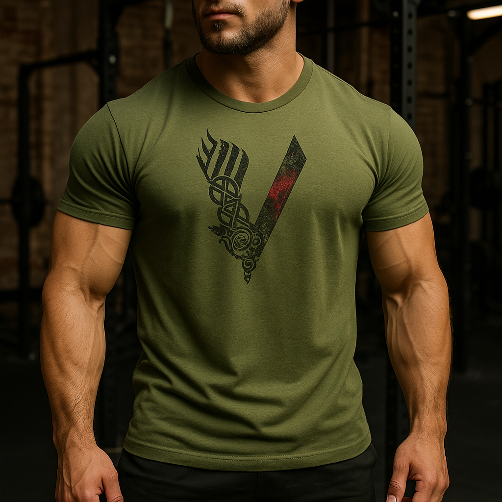 Rückansicht Herren Basic T-Shirt, schlichtes Design. Bietet Komfort für jede Bewegung und den Casual Look.