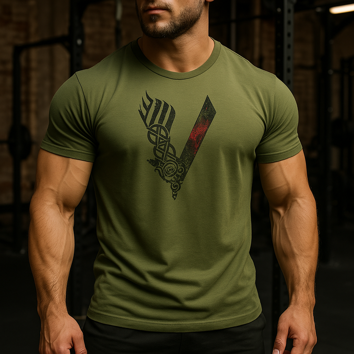 Rückansicht Herren Basic T-Shirt, schlichtes Design. Bietet Komfort für jede Bewegung und den Casual Look.