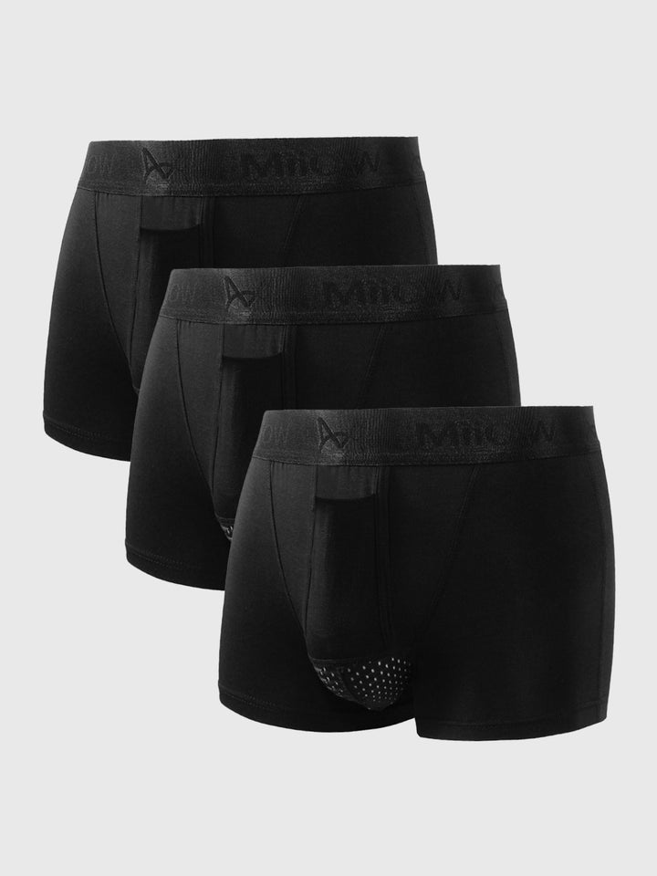 Herren Boxershorts Set: Komfortable, feuchtigkeitsableitende Unterwäsche im 3er Pack für aktiven Lifestyle.
