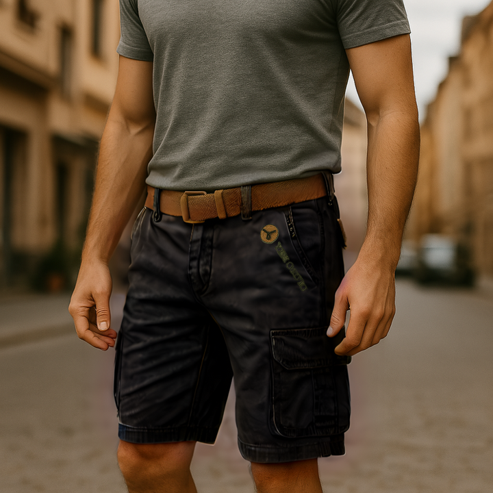 Herren Cargo-Shorts Beige, robust & vielseitig für Sommer & Freizeit. Perfekte kurze Hose für Outdoor.