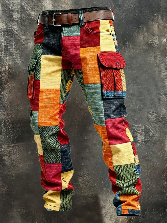 Herren Cargohose in Dunkelgrün, kombiniert Vielseitigkeit & Komfort für Freizeit & Streetwear. Robust & stylisch.