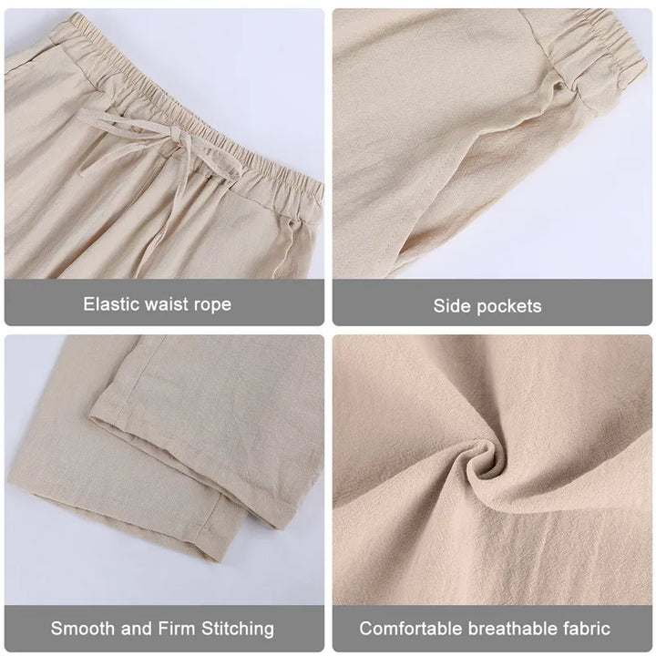 Moderne Herren Casual Hose, atmungsaktiv & stilvoll, ideal als Freizeithose oder Sommerhose.