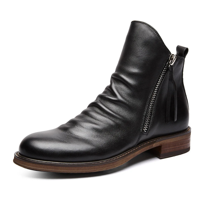 Herren Chelsea Boots aus elegantem Leder, klassische Stiefeletten für Business & Freizeitmode.