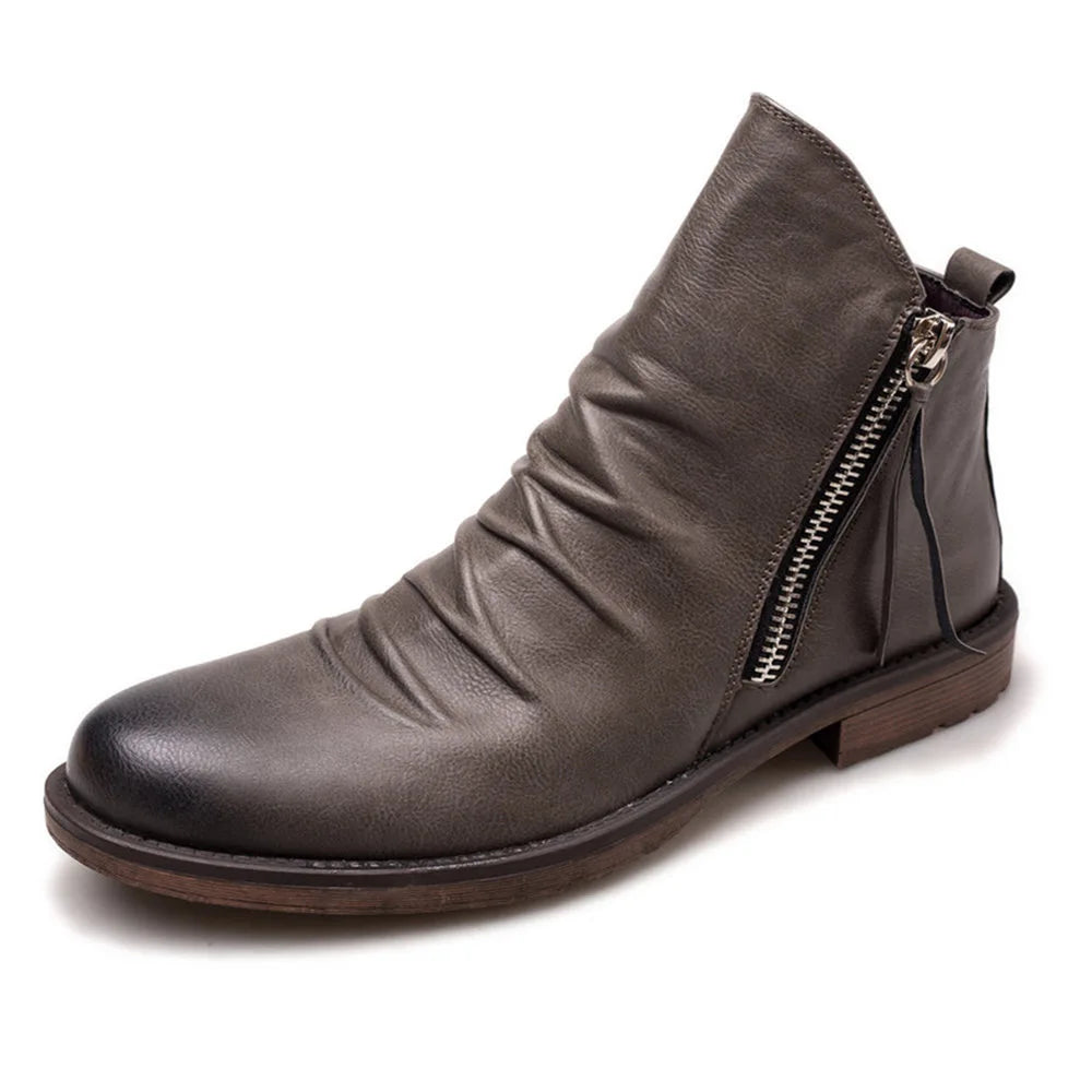 Komfortable Herren Chelsea Boots, hochwertige Stiefeletten aus Leder für stilvolle Alltags-Looks.