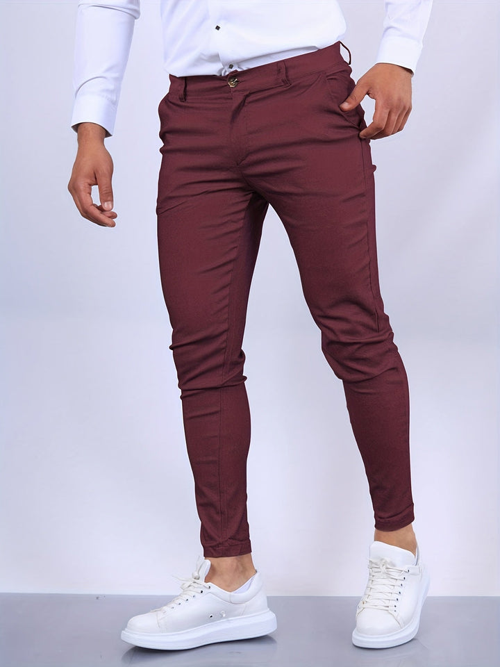 Stilvolle Herren Chino Hose, vielseitig kombinierbar für moderne & smarte Alltags-Outfits.