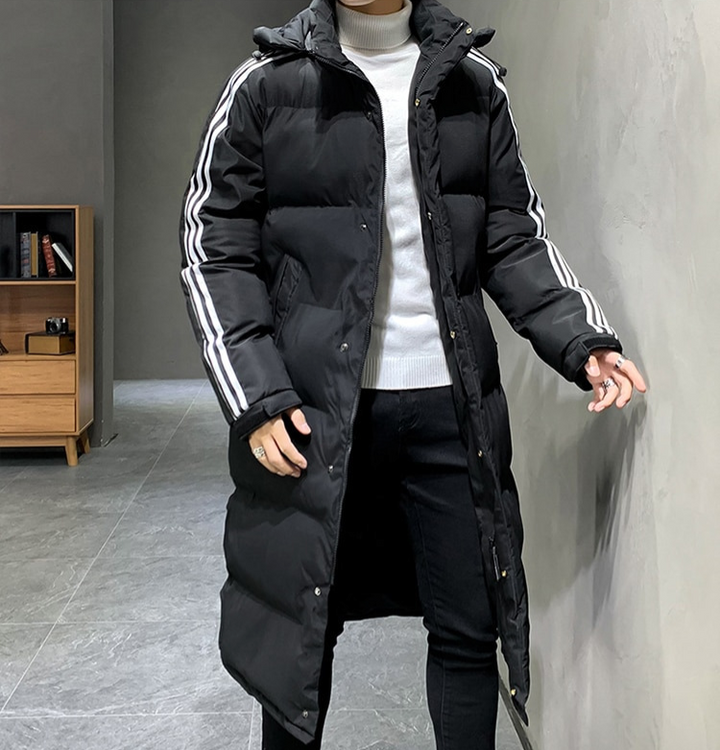 Robuste, wetterfeste Herren Dekan Winterjacke, langes Design für optimalen Schutz im Outdoor-Bereich.