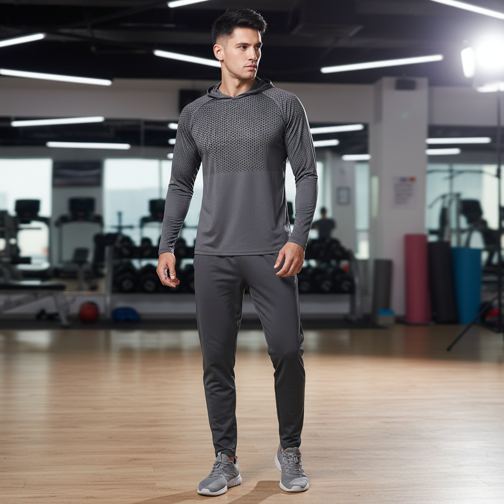 Herren Dylan Funktionskapuzenshirt, leicht & atmungsaktiv, ideal für intensives Training, Fitness & Outdoor-Sport.