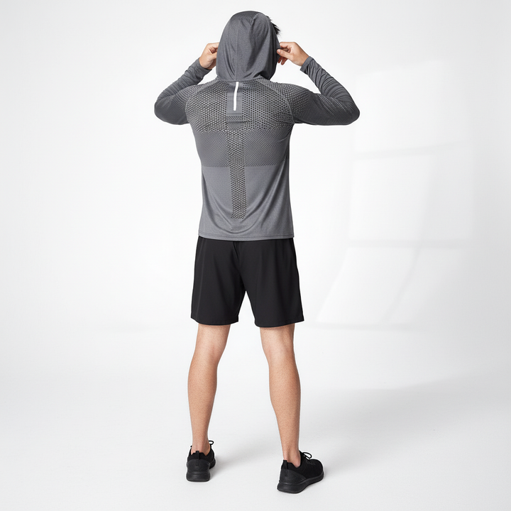 Komfortables Herren Dylan Funktionskapuzenshirt, leichtes Material für optimales Training, Fitness & Sport.