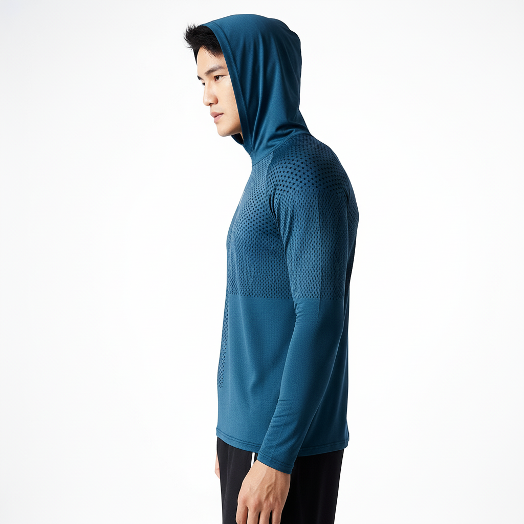 Vielseitiges Herren Dylan Funktionskapuzenshirt, leichtgewichtige Sportbekleidung für Training, Fitness & Outdoor.