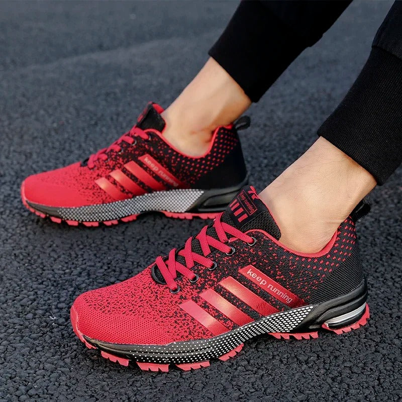 Nahaufnahme der Dämpfungstechnologie der Herren Laufschuhe; bietet Energie-Rückgabe & Schutz beim Sport.