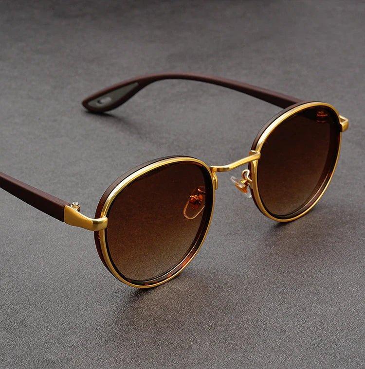 Leichtgewichtige Retro-Herrensonnenbrille mit UV400 Schutz, ein Must-have für Herren im Sommer.