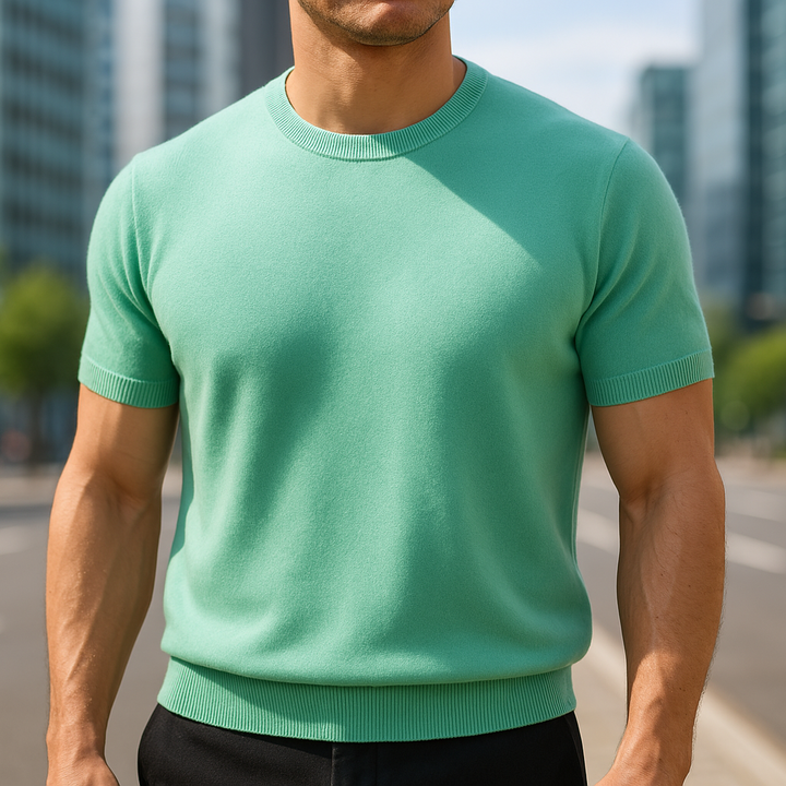 Bequemes Herren Shirt Elias aus Merino Kaschmir, dein stylischer Begleiter für jeden Tag.