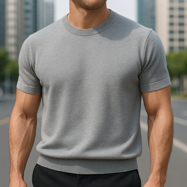 Vielseitiges Herren Merino Kaschmir Shirt Elias, einfach zu kombinieren, stilvolles Oberteil.