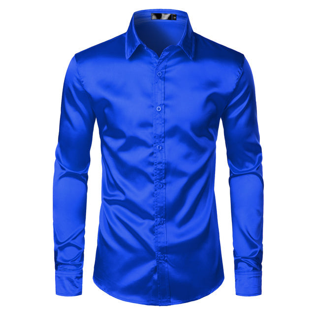 Herren Frühlingshemd, leicht & stilvoll. Slim Fit Langarmhemd für Freizeit & Business Casual.