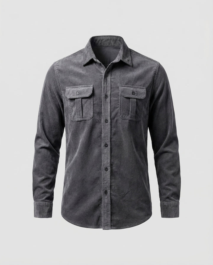 Detailreiches Herren Freizeithemd im Vintage Look. Slim Fit Langarm, stylisch und alltagstauglich.