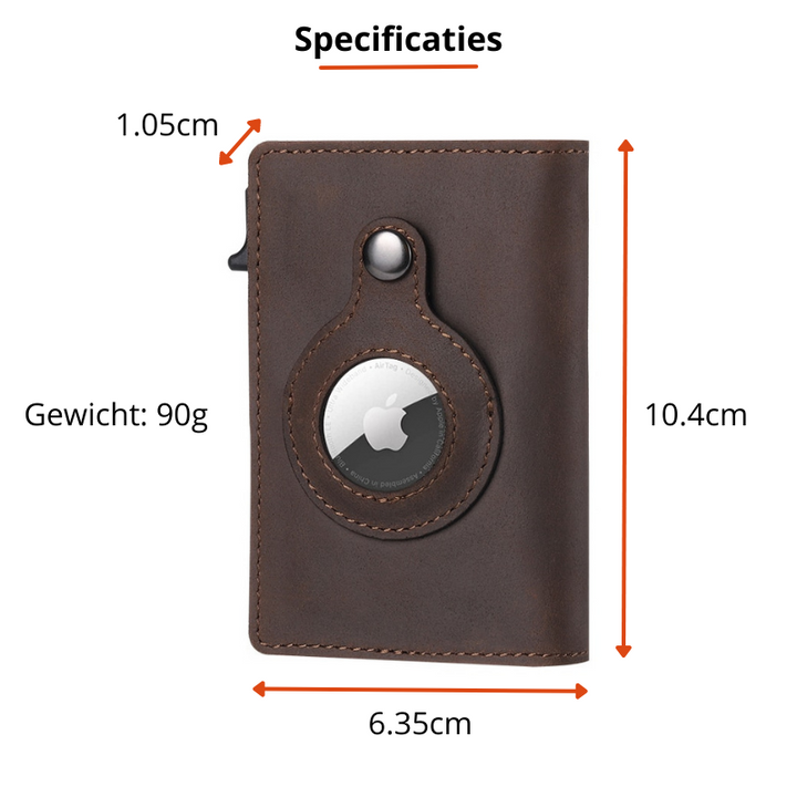 Stilvolles Herrenaccessoire: Geldbörse mit Ortungsfunktion, RFID-Sperre & elegantem Design.